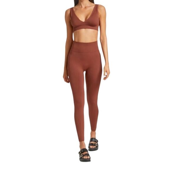 WeWoreWhat Active Seamless Circular Knit Leggings in Cinnamon Stick NWT Sz S
